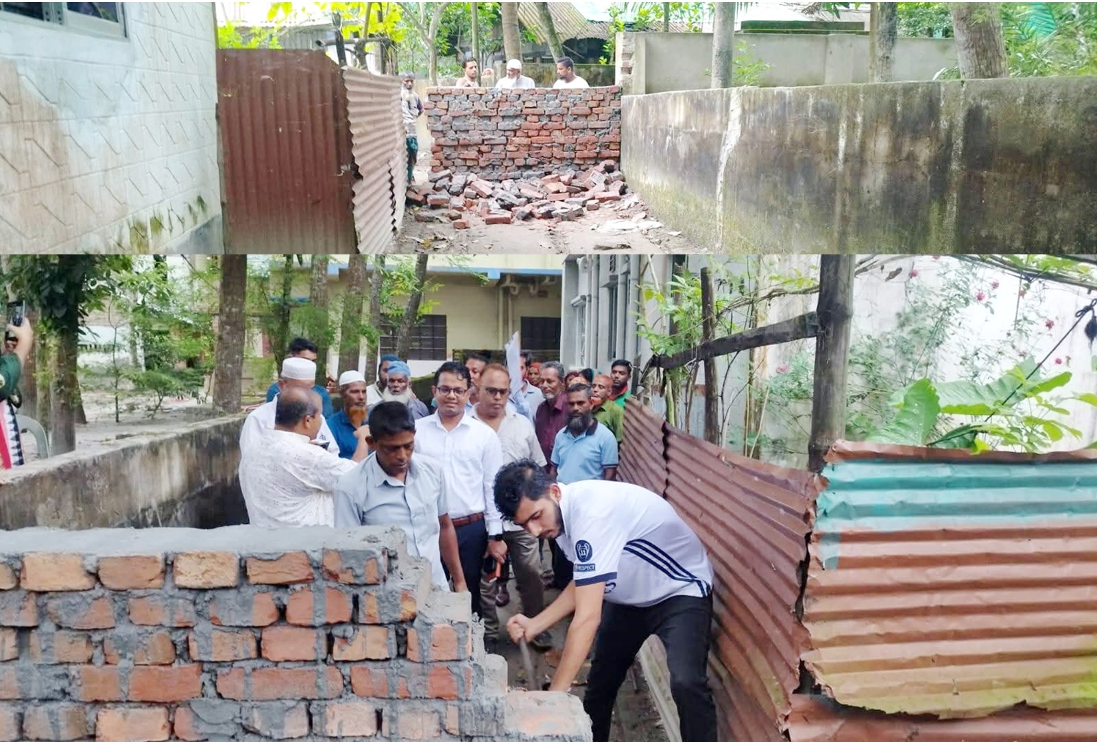 প্রশাসনের হস্তক্ষেপে ২০টি পরিবার হলো মুক্ত